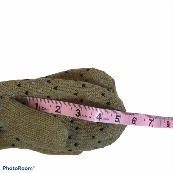 Isotoner Womens One Size smartDRI Chevron Knit Mittens With Fleece Lining New - Picture 10 of 11